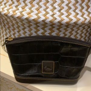 Dooney and Bourke Croc Embossed Cosmetic Bag